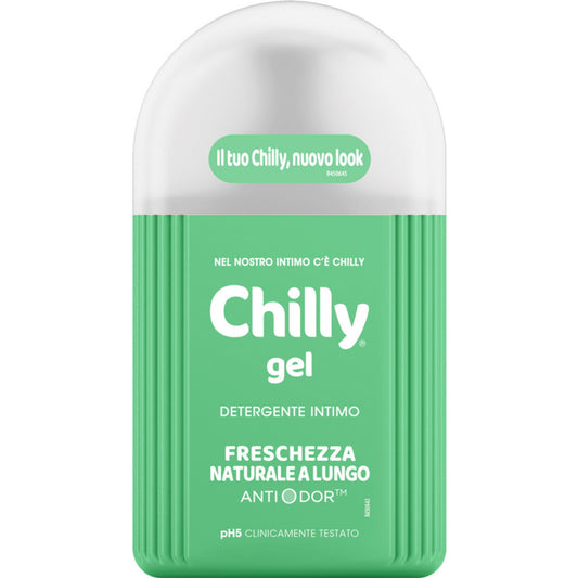 Chilly Detergente Intimo 200ml - Gel Freschezza Naturale A Lungo - Antiodor