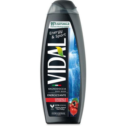 Vidal Bagnodoccia Energizzante - Energy & Sport Ginsegn E Guarana' 500ml