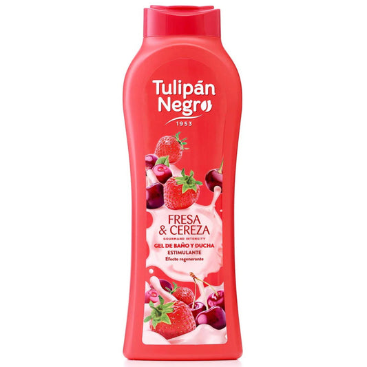 Tulipan Negro Bagnoschiuma - 650ml - Fragola E Ciliegia - Stimolante