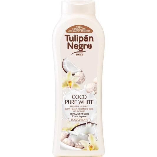 Tulipan Negro Bagnoschiuma - 650ml - Coco Pure White - Pelle Extra Morbida