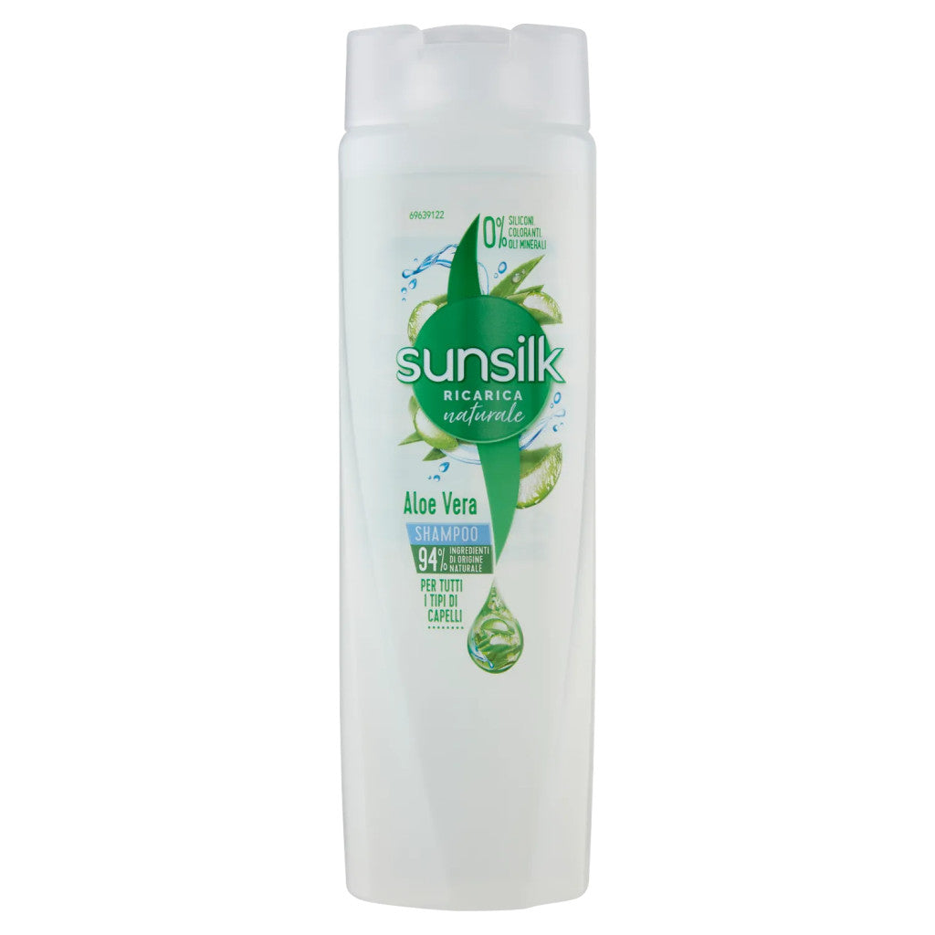 Sunsilk Shampoo 250ml - Aloe Vera - 94% Ingredienti Di Origine Naturale
