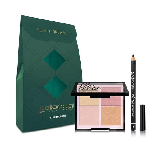 Bella Oggi Cinema Vibes - palette illuminanti + matita occhi 01