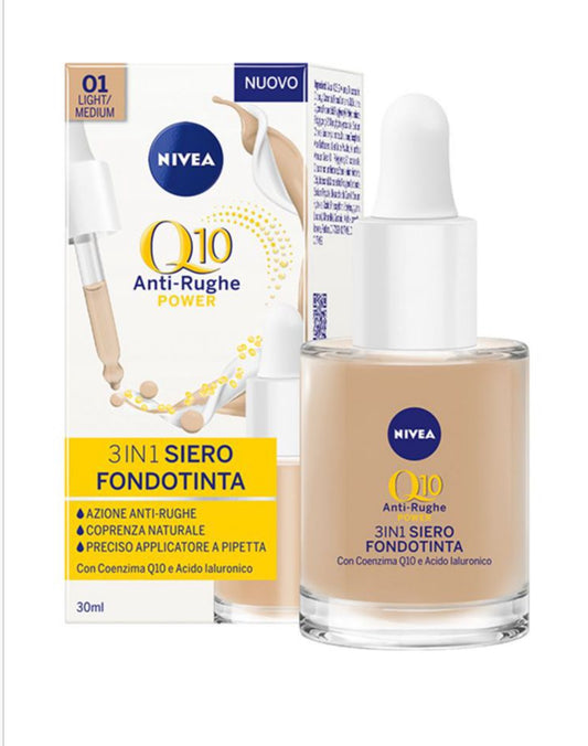 Nivea Q10 anti-rughe siero fondotinta light/medium 30ML