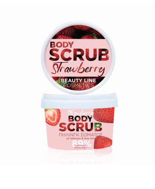 Beauty Line - body scrub strawberry scent 250ml