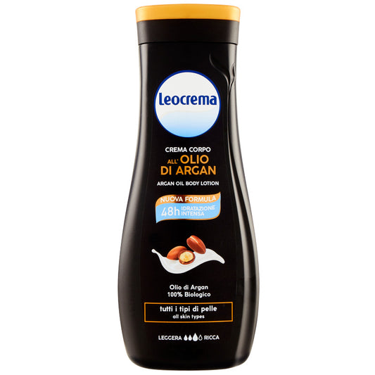 Leocrema Crema Corpo all'olio di argan per tutti i tipi di pelle 400ml