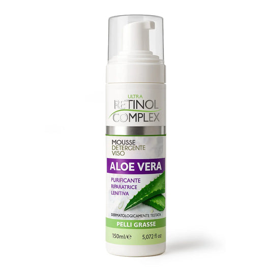 Retinol Complex - Mousse detergente viso aloe vera pelli grasse 150ml