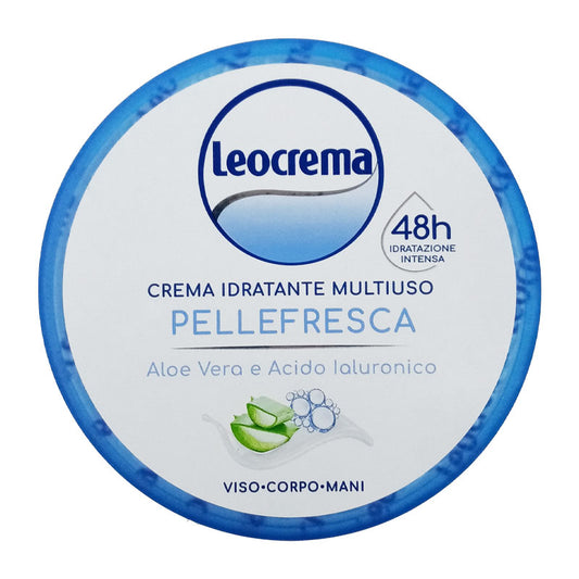 Leocrema pelle fresca crema idratante multiuso viso corpo mani 150ml