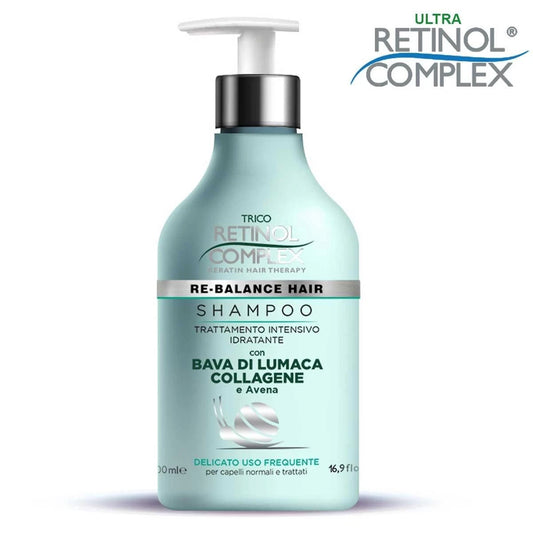 Retinol Complex - Shampoo con bava lumaca collagene avena rigenerante 500ml